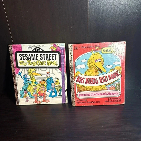 Lot Of 6 Vintage Sesame Street Little Golden Books 1970’s And 1990’s bundle - Picture 2 of 7